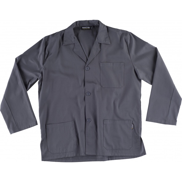 Comprar Bata corta B7200 Gris workteam delante