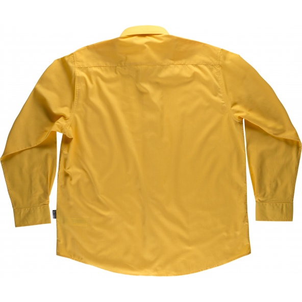 Camisa manga larga B8000 Amarillo workteam atrás barato
