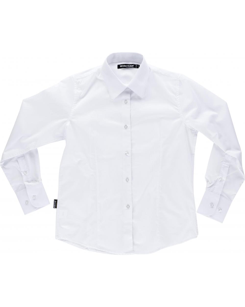 Comprar Blusa camarera B8090 Blanco workteam delante