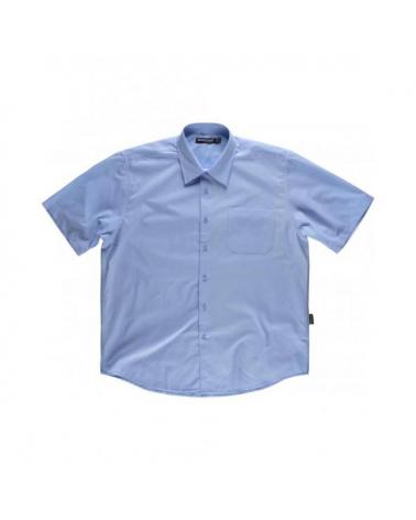Comprar Camisa manga corta B8100 Celeste workteam delante