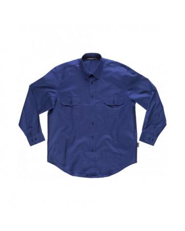 Comprar Camisa algodon B8200 Azulina workteam delante