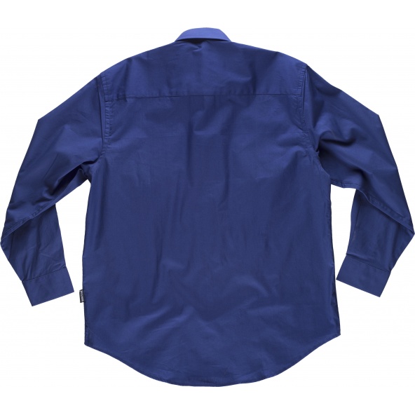 Camisa algodon B8200 Azulina workteam atrás barato
