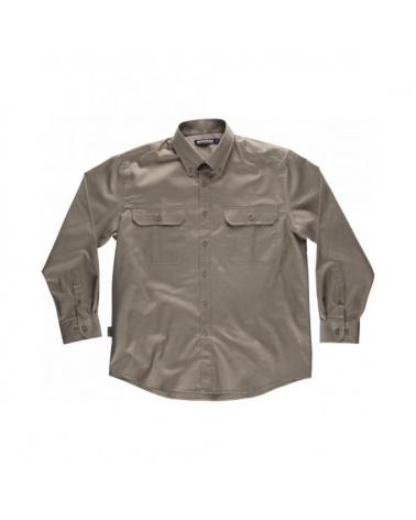 Comprar Camisa algodon  B8400 Beige workteam delante