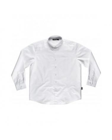 Comprar Camisa algodon oxford B8400 Blanco workteam delante