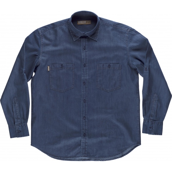 Comprar Camisa vaquera B8700 Vaquero workteam delante