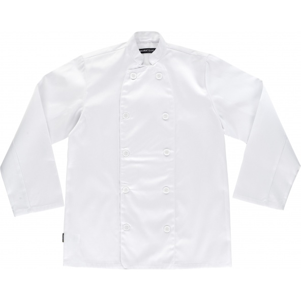 Comprar Casaca basica unisex B9002 Blanco workteam delante