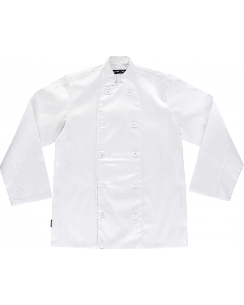 Comprar Casaca basica unisex B9002 Blanco workteam delante