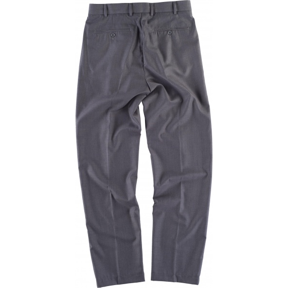 Pantalon camarero B9015 Gris workteam atrás barato