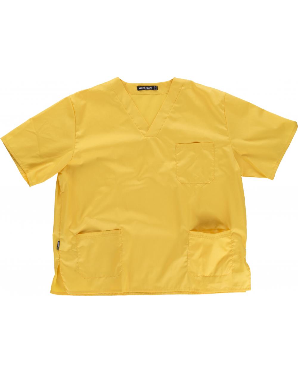 Comprar Casaca sanitaria unisex B9200 Amarillo workteam delante