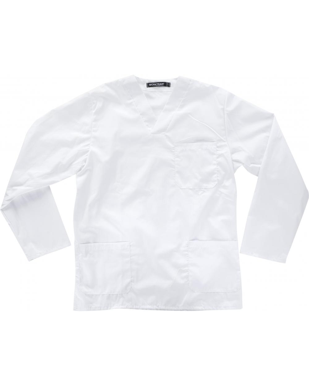 Comprar Casaca sanitaria unisex B9210 Blanco workteam delante