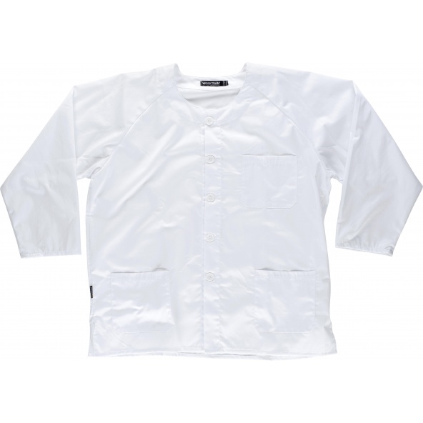 Comprar Casaca sanitaria unisex B9410 Blanco workteam delante