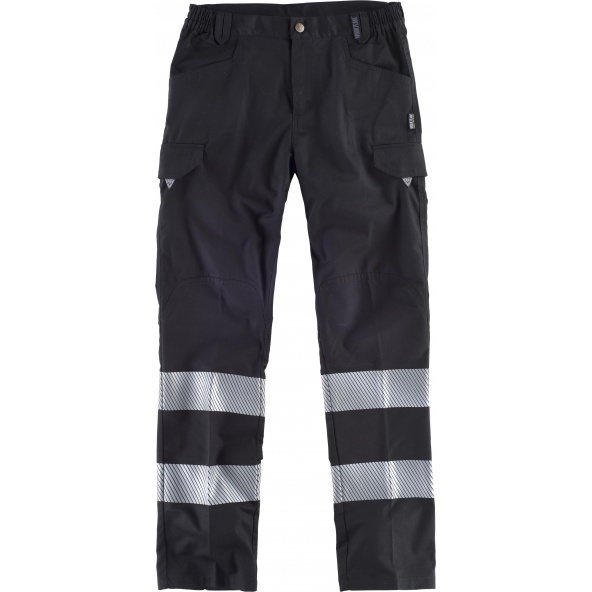 Comprar Pantalon con cintas discontinuas C2717 Negro workteam delante