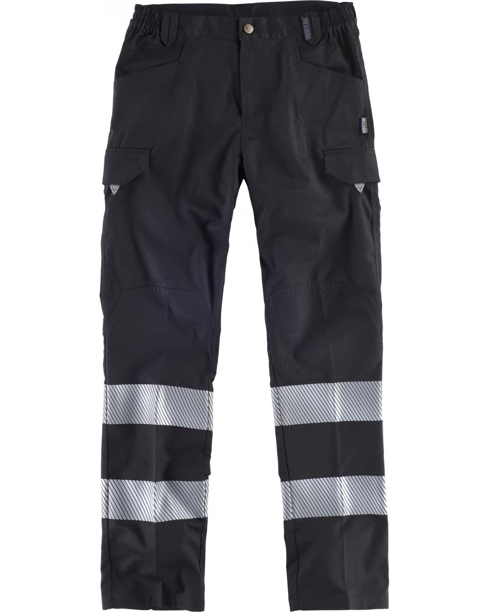 Comprar Pantalon con cintas discontinuas C2717 Negro workteam delante