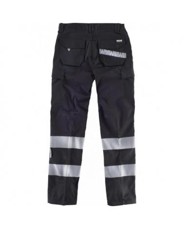 Pantalon con cintas discontinuas C2717 Negro workteam atrás barato