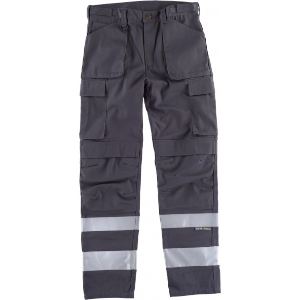 Comprar Pantalon con proteccion rodilleras C2911 Gris workteam delante