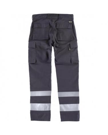 Pantalon con proteccion rodilleras C2911 Gris workteam atrás barato