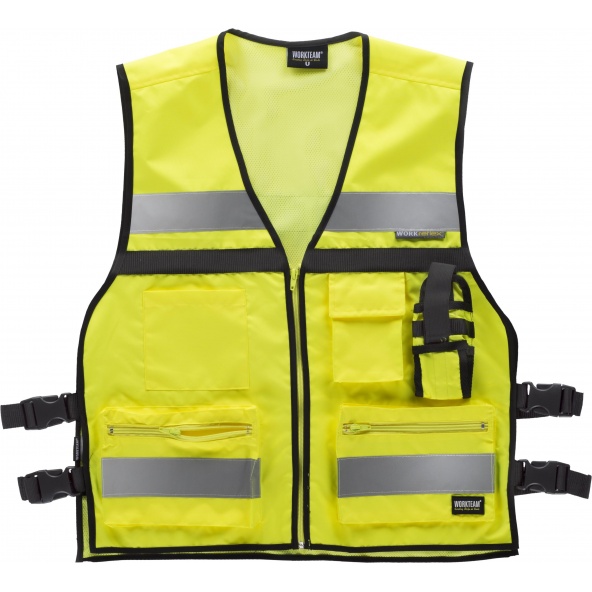 Comprar Chaleco con ajustes laterales C3601 Amarillo AV workteam delante