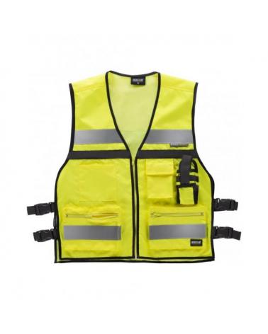 Comprar Chaleco con ajustes laterales C3601 Amarillo AV workteam delante