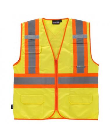 Comprar Chaleco con cremallera C3621 Amarillo AV+Naranja AV workteam delante