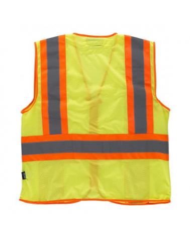 Chaleco con tejido rejilla C3623 Amarillo AV+Naranja AV workteam atrás barato