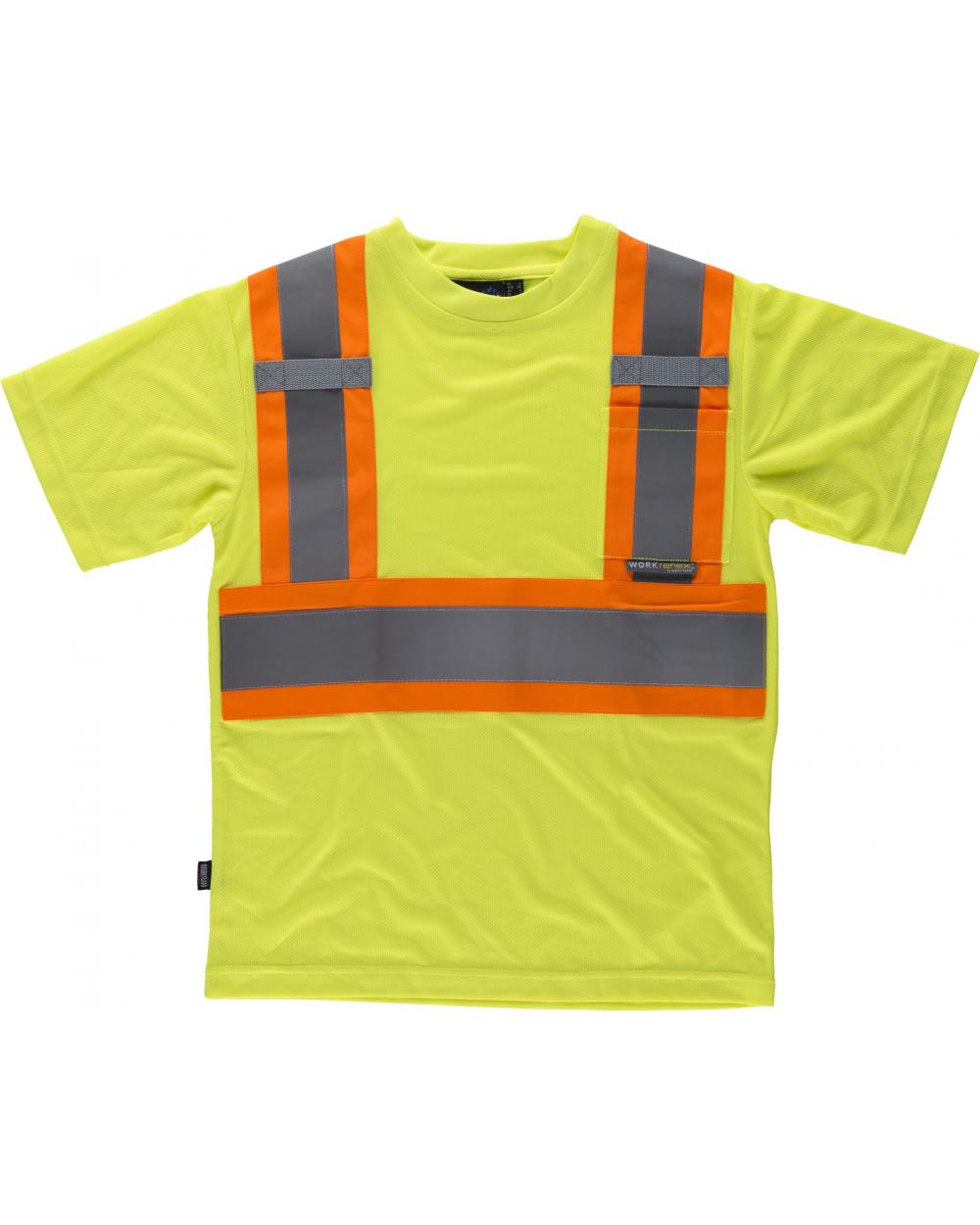 Comprar Camiseta reflectante manga corta C3645 Amarillo AV+Naranja AV workteam delante