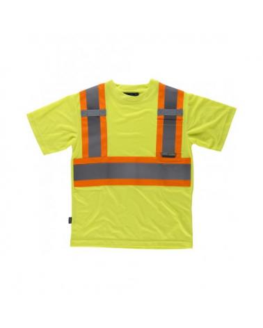 Comprar Camiseta reflectante manga corta C3645 Amarillo AV+Naranja AV workteam delante