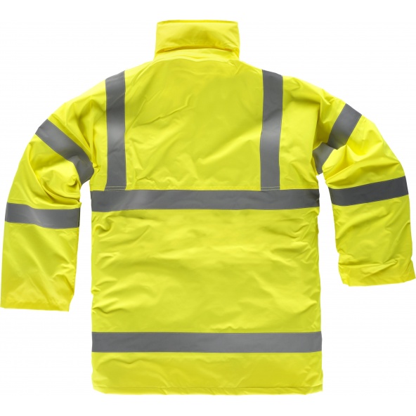 Parka impermeable ambientes frios C3700 Amarillo AV workteam atrás barato