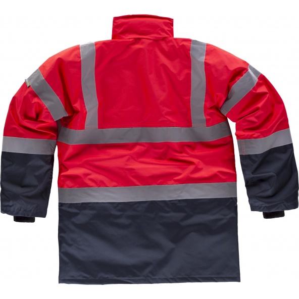 Parka impermeable ambientes frios C3717 Rojo AV+Marino workteam atrás barato