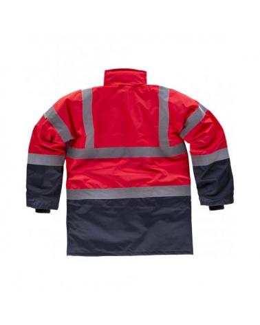 Parka impermeable ambientes frios C3717 Rojo AV+Marino workteam atrás barato