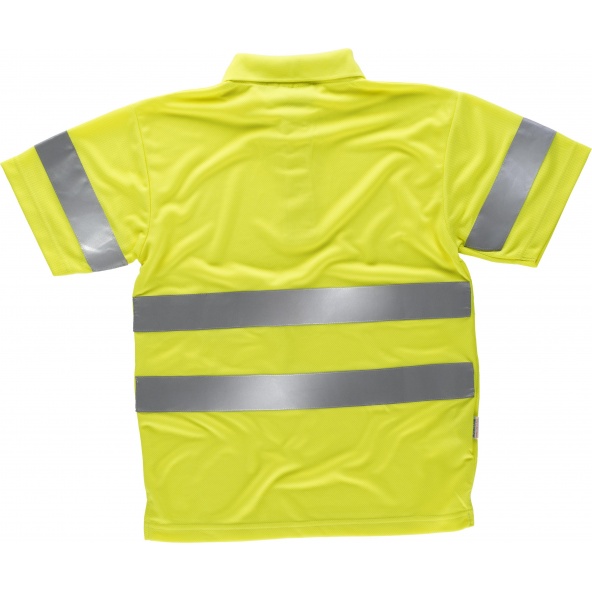 Polo combinado transpirable C3880 Amarillo AV workteam atrás barato