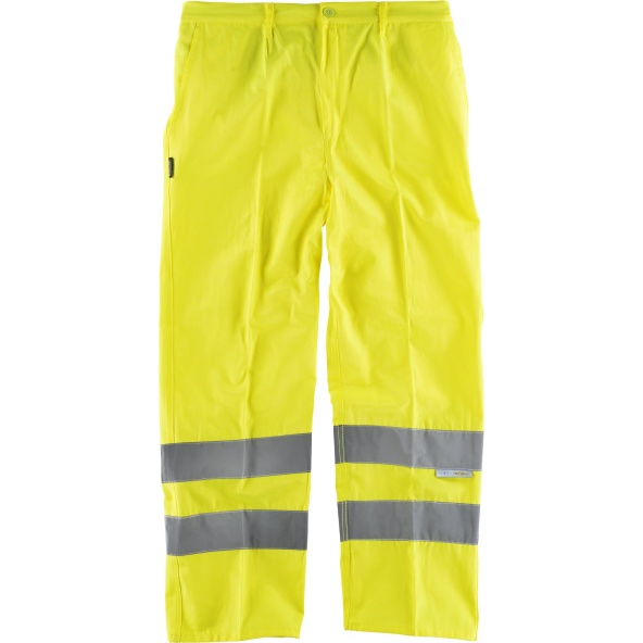 Comprar Pantalon de alta visibilidad C3915 Amarillo AV workteam delante