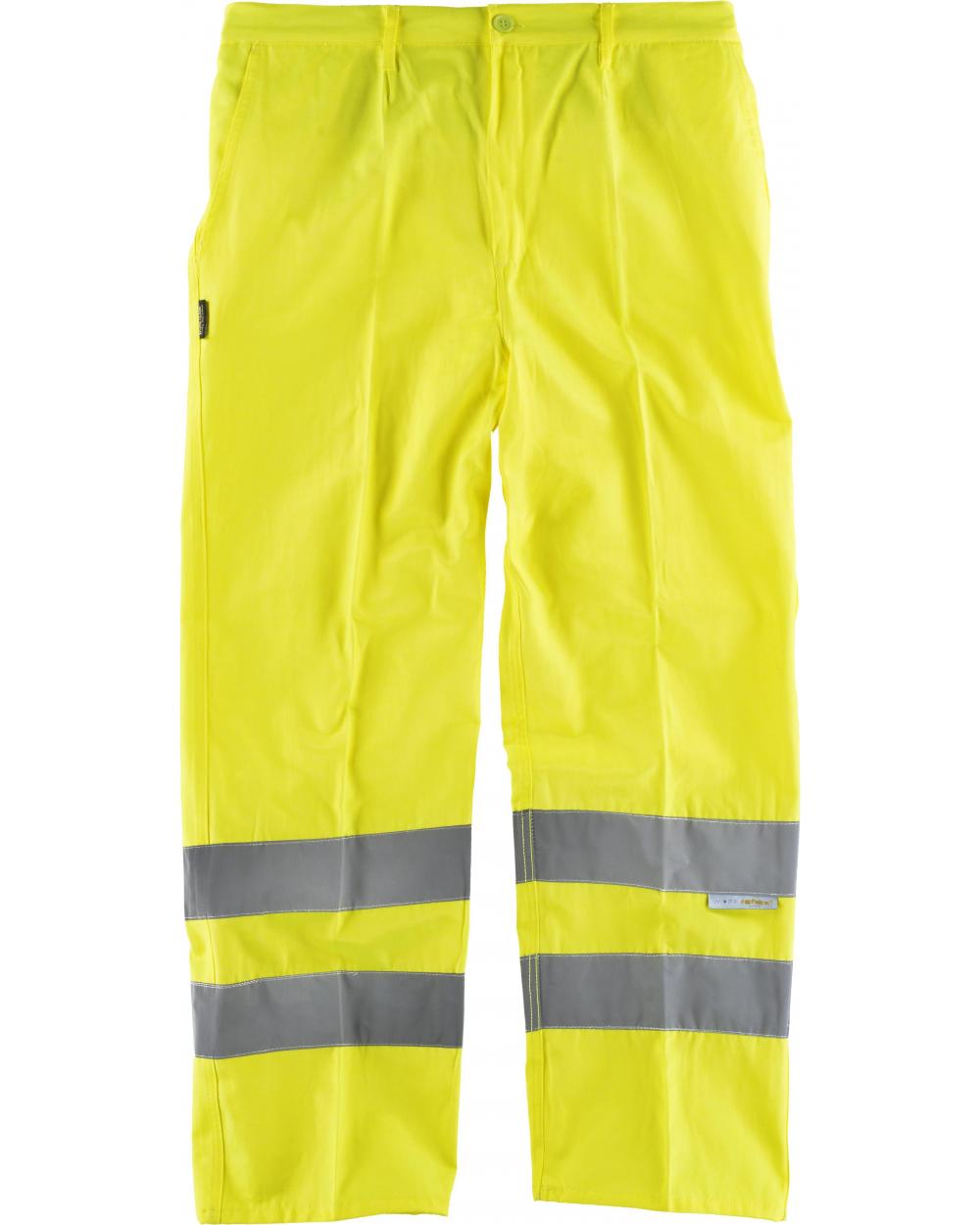 Comprar Pantalon de alta visibilidad C3915 Amarillo AV workteam delante