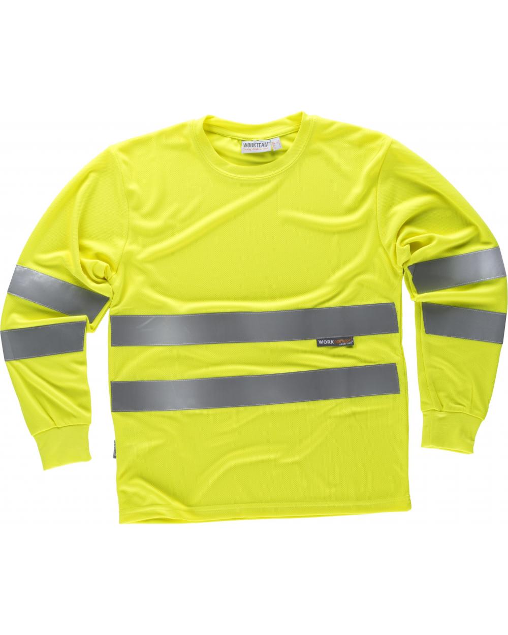 Comprar Camiseta transpirable C3933 Amarillo AV workteam delante