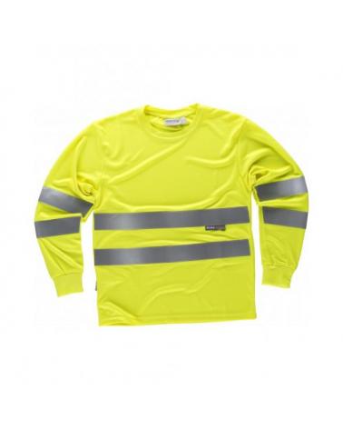 Comprar Camiseta transpirable C3933 Amarillo AV workteam delante