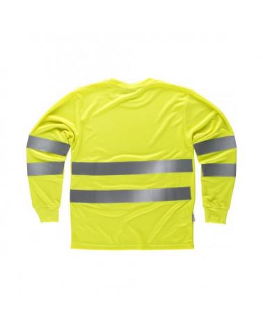 Camiseta transpirable C3933 Amarillo AV workteam atrás barato