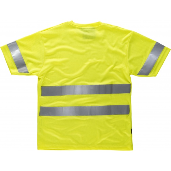 Camiseta transpirable C3945 Amarillo AV workteam atrás barato
