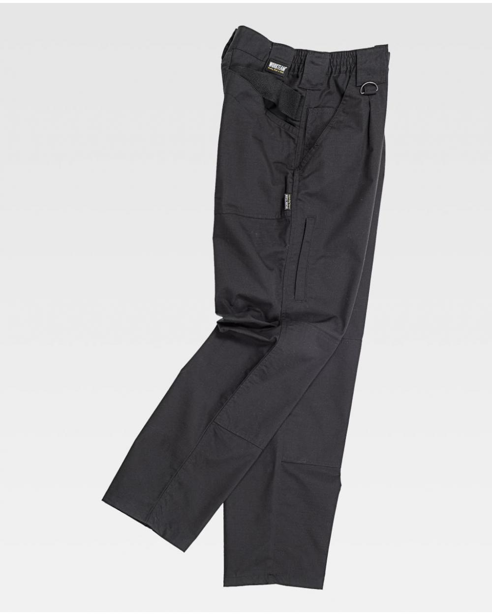 Comprar Pantalon con tejido Ripstop antiespinos C4015 Negro workteam barato