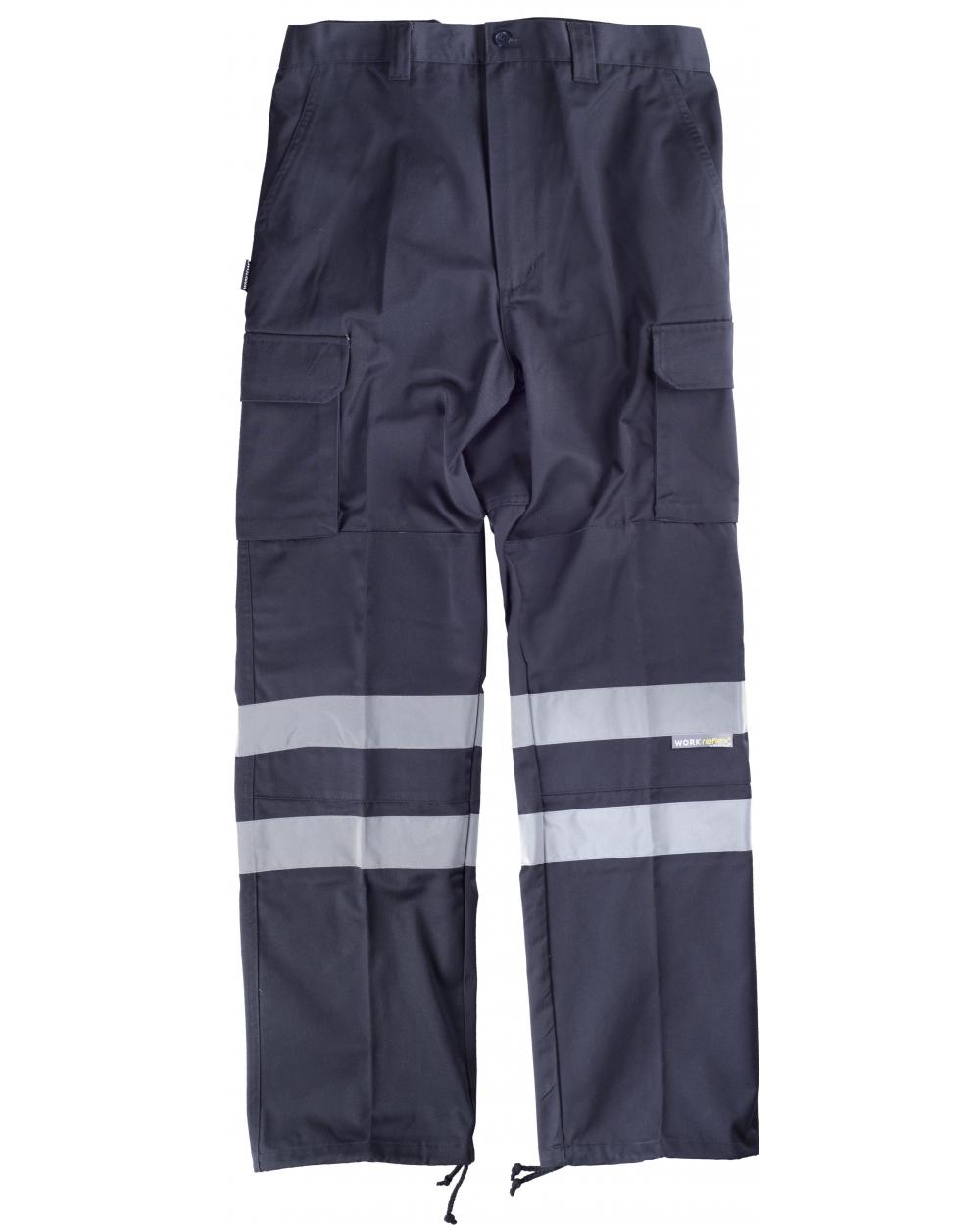Comprar Pantalon con refuerzos (tallas grandes) C4016 Marino workteam delante