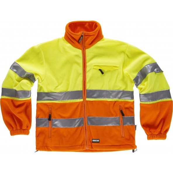 Comprar Forro Polar ambientes frios C4026 Naranja AV+Amarillo AV workteam delante