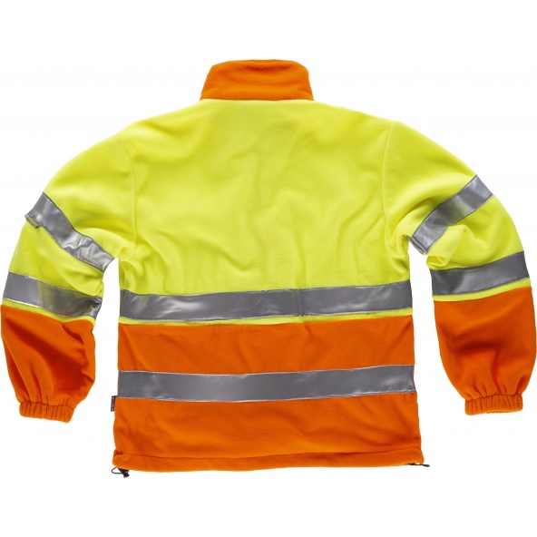 Forro Polar ambientes frios C4026 Naranja AV+Amarillo AV workteam atrás barato