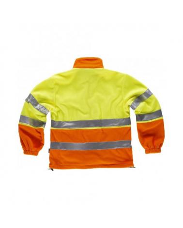 Forro Polar ambientes frios C4026 Naranja AV+Amarillo AV workteam atrás barato