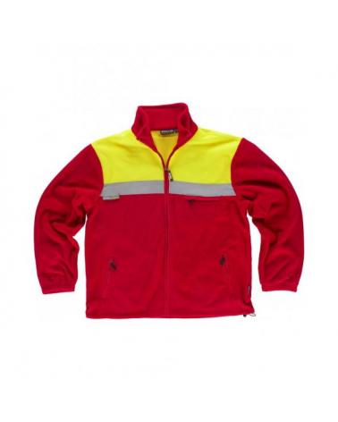 Comprar Forro Polar C4030 Rojo+Amarillo AV workteam delante