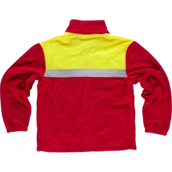 Forro Polar C4030 Rojo+Amarillo AV workteam atrás barato