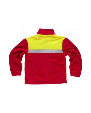 Forro Polar C4030 Rojo+Amarillo AV workteam atrás barato