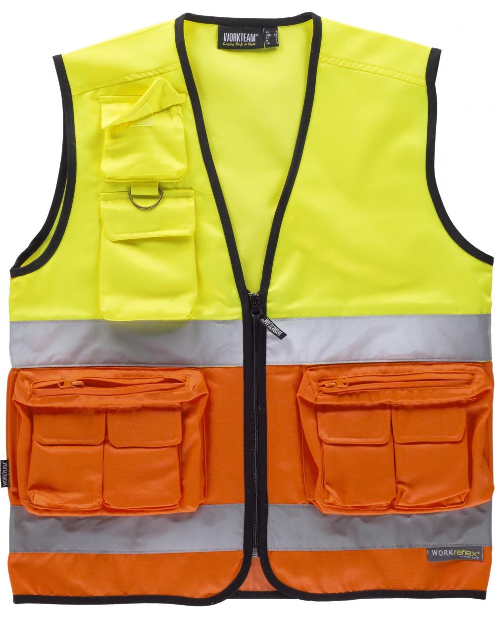 Comprar Chaleco C4046 Amarillo AV+Naranja AV workteam delante