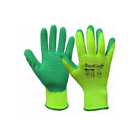 Comprar Guantes con latex natural rugoso excelente agarre 500B - Pack de 12 pares