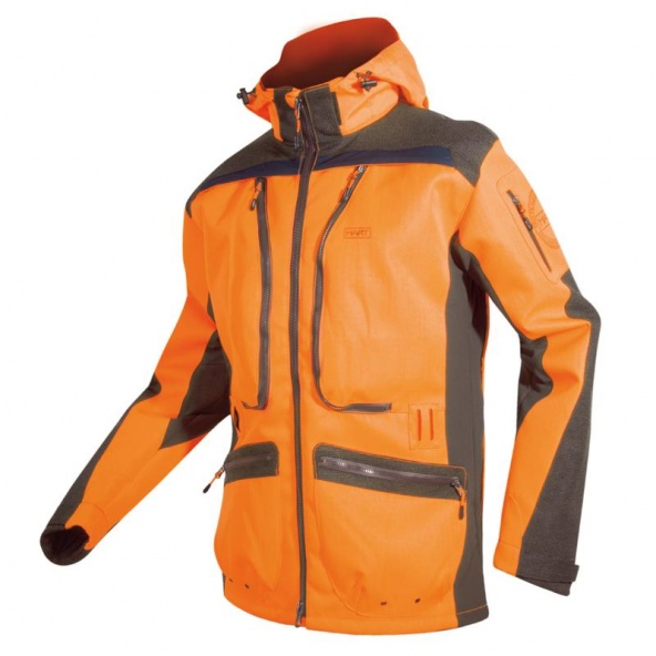 Chaqueta de caza Naranja AltaVisibilidad - Antiespinos Impermeable