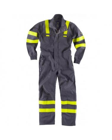 Comprar Buzo ignifugo y antiestatico C5094 Gris+Amarillo AV workteam delante