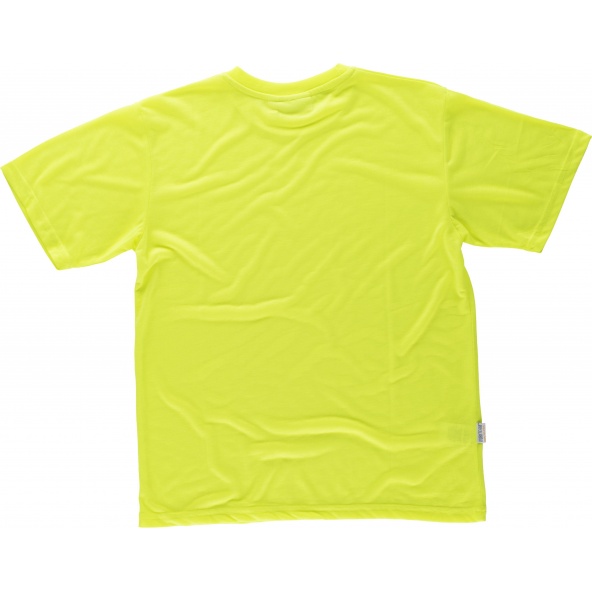 Camiseta de poliester tacto algodón C6010 Amarillo AV workteam atrás barato
