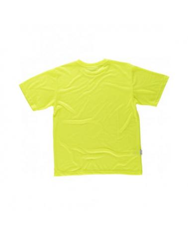 Camiseta de poliester tacto algodón C6010 Amarillo AV workteam atrás barato